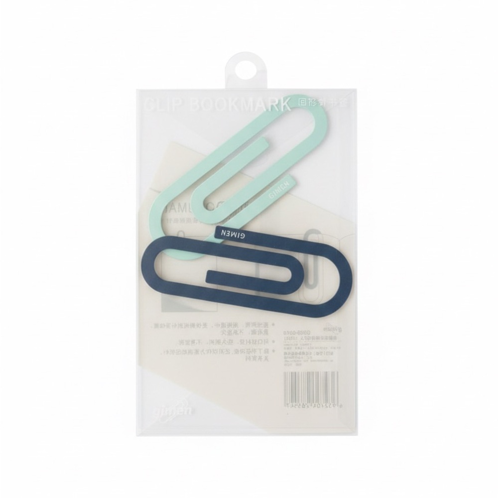 Planner Clip Bookmarks in Navy and Light Blue